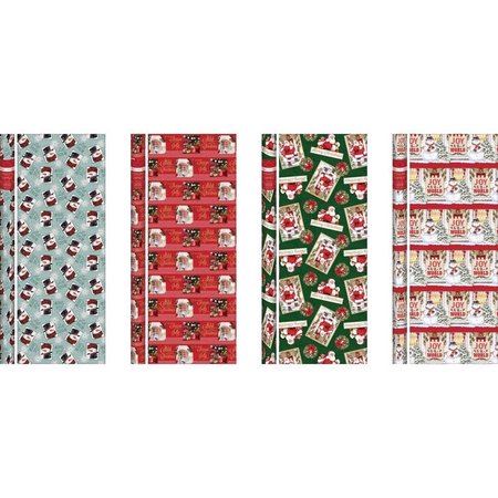 PAPER IMAGES Paper Image Multi-Color Santa & Snowman Gift Wrap CW3530A6